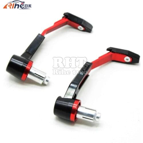 Red Motorcycle Universal CNC22mm Handlebar Protector Brake Clutch Protect For honda cb1300 cb400 CBR250R ducati 749 848 CBR250R