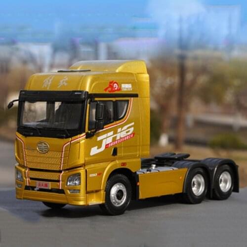 Diecast 1:24 Scale JH6 Truck Model Tractor FAW Static Vehicle Toy Adult Collection Decoration Souvenir Ornaments Display Gift