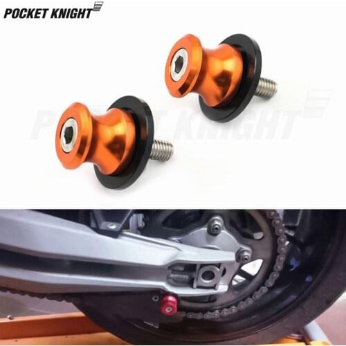 Swingarm Spools Slider For 990 SUPERMOTO/SUPER DUKE/R 1050 1090 1190 1290 ADVENTURE/R/T/S Motorcycle Stand Screw M10