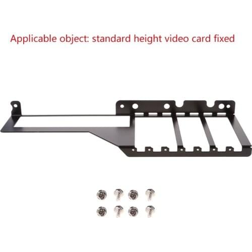 Metal Graphics VGA Card Bracket Holder with Screws Front Side Converter Computer Cooler Cooling Radiator Support 2/4/7 Holes