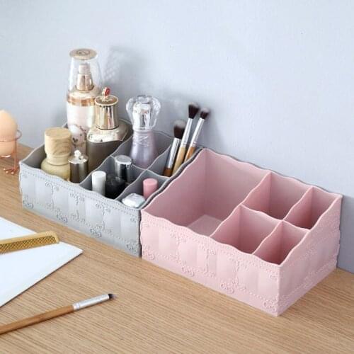 Fashion European 5-grid desktop receipt box cosmetic finishing box storage box 20*13.5*10cm