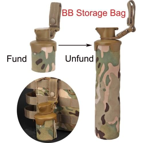 New Storage Foldable BB Storage Bag 3000 bbs Capacity Tactical Magazine Molle Pouch System Paintball Shooting Pouch