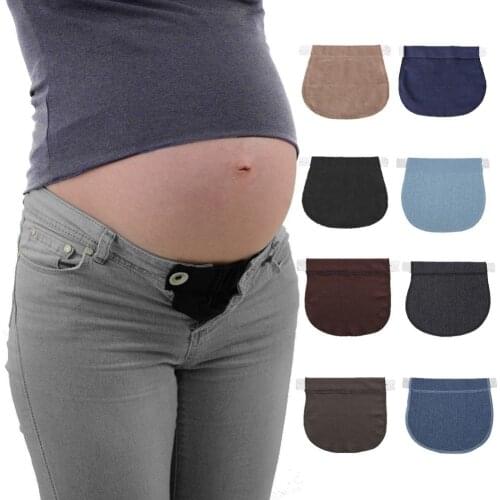 Pregnant Womens Waistband Elongated Waist Extension Button Adjustable Elastic Mother Elastic Extension Button