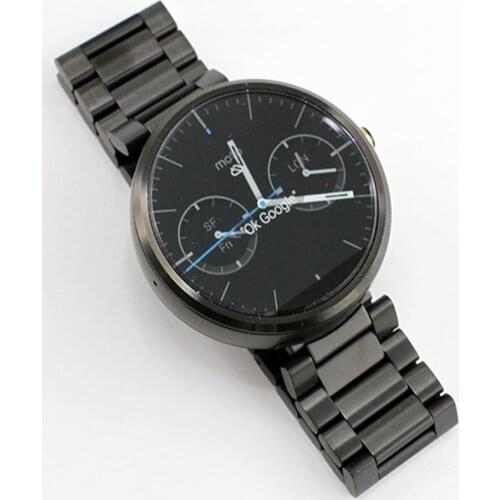 22MM Stainless Steel Straps For Moto 360 Smart Watch Band Bracelet Quick Release Straps For Motorola Moto 360 Metal Correa