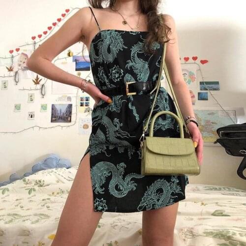 Japanese Kimono Traditional Dress Dragon Clothes Spaghetti Strap Slit Harakuju WomenS Clothing 2020 Chinese Dragon Dress 11851