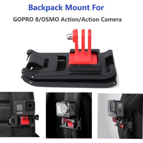 Universal Backpack Clamp Adjustable Clip Mount for GoPro 8 Osmo Action Sports Camera Accessories
