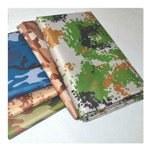 Waterproof and dustproof camouflage cloth Umbrella awning garments sunscreen raincoat cloth PU coated car shed tent