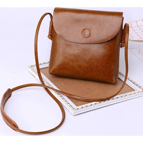 MJ Women Leather Messenger Bag Female Split Leather Shoulder Crossbody Bag High Quality Small Flap Bags for Girls