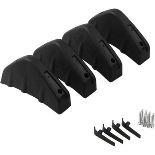 1Pcs/4Pcs Universal Car Rear Bumper Lip Diffuser Shark Fin 3 Wing Spoiler Car Back Bumpe