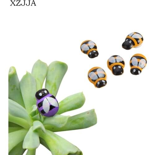 100PCS Colorful Bee Wooden Ladybug Sponge Self-adhesive Stickers 3D Fridge/Wall Sticker Kids Scrapbooking Home Garden Decoration