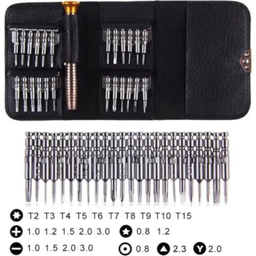 25 in 1 Screwdriver Kit Torx Multifunctional Opening Repair Tools Set for MacBook iPhone Samsung Xiaomi Nintendo Switch PC Toys