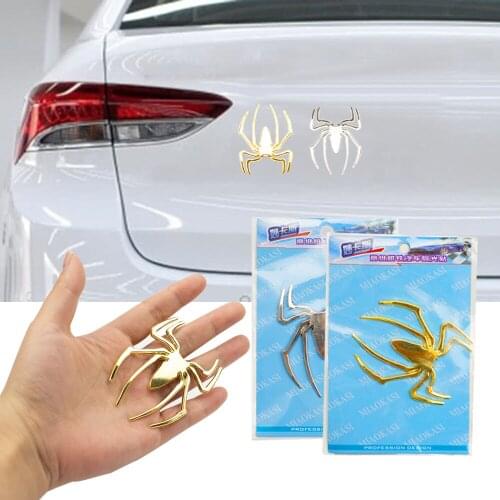 3D Car Sticker Universal Metal Spider Shape Car Truck Car Decal Sticker New Hot Sale Auto Parts Car Beauty Car Decor