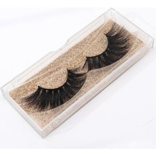5 Pairs 5D Mink Eyelashes Private Label Thick False Lashes Boxes Packaging Custom