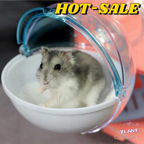 Hamster Bathroom Acrylic Material Breathable Hamster Sand Bath Container Hedgehog Cage Squirrel Cave Small Pet Accessories