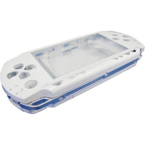 White Full Housing Repair Mod Case + Buttons Replacement for Sony PSP 1000 Console