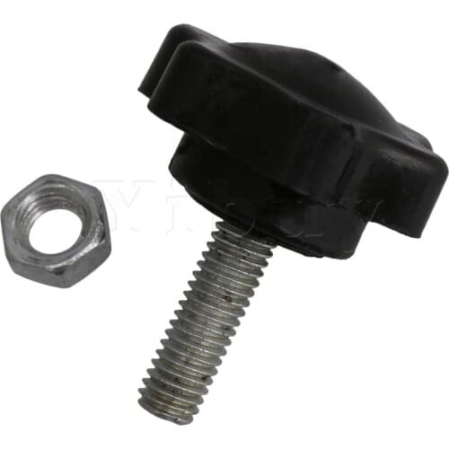 Yibuy 2.9x2.4cm Black Music Stand Handle Replaceable Screw for Music Lovers