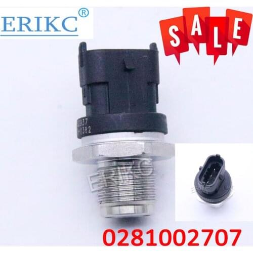 Fuel Rail Pressure Sensor Common Injection 0281002707 55230978 9S519G756AB 1581708 For FORD FIAT IVECO OPEL VAUXHALL SAAB VOLVO