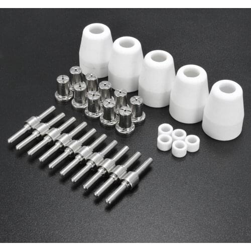 30pcs LG-40 PT-31 Plasma Cutting Torch Spare Extended Nickel-plated CUT-40 CT-312