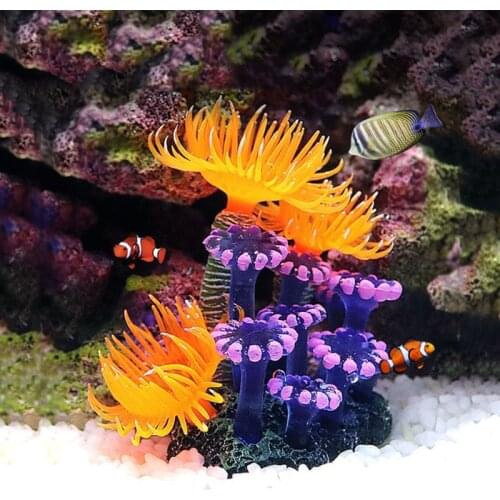 Artificial Underwater Coral Fish Tank Aquarium Simulation Coral Decoration Aquarium Backgrounds Plants Water Grass Ornament Hot
