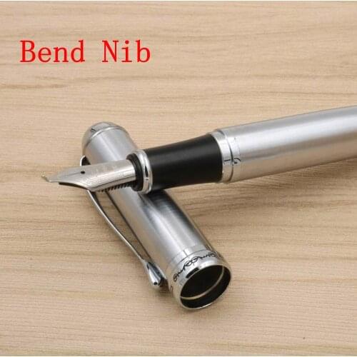 JINHAO stainless steel 750 Silver Trim Calligraphy Nib Fountain Pen Student Stationery Office Supplies