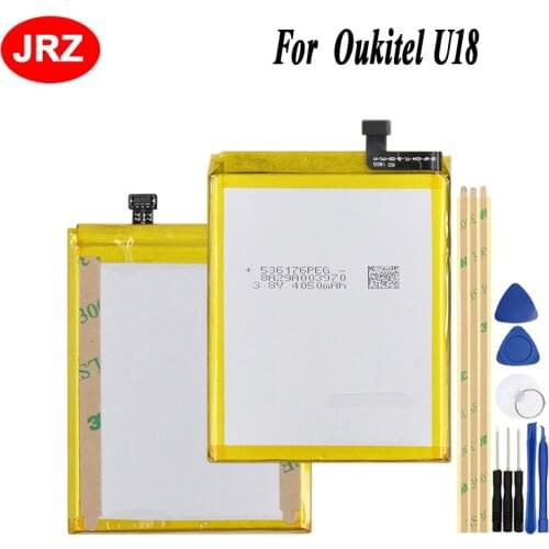JRZ For Oukitel U18 Phone Battery 4050mAh Hight Capacity 3.8V Top Quality Replacement Batteries+Tools