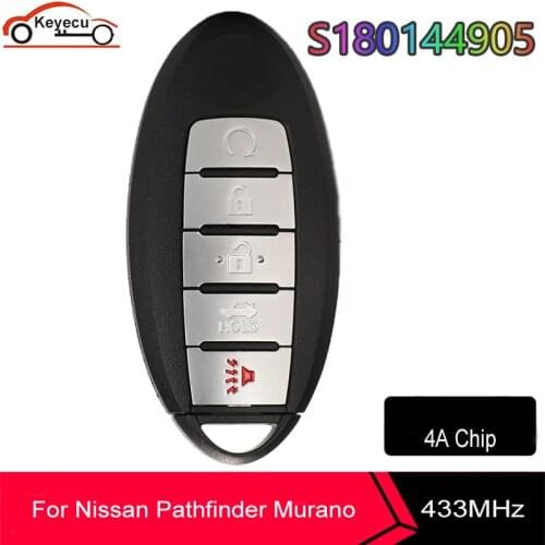 KEYECU Smart Remote Control Car Key Fob 5 Button for Nissan Pathfinder Murano 2019 2020 FCC ID: KR5TXN7 Continental: S180144905