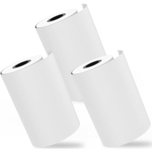 MEMOBIRD GO G3 Sticker printing paper 57 * 25mm 3 rolls Thermal Label Printing Paper Photo paper Can paste 3 volumes-White JEPOD