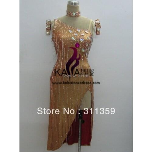 2013 New Competition Latin dance dress,tango salsa samba dance dress,latin dance wear,KAKA-L130317