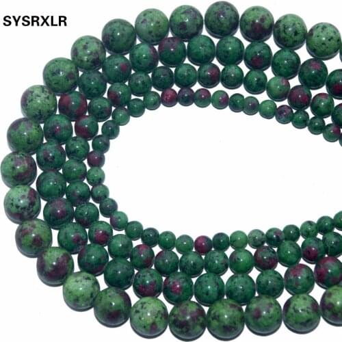 Wholesale Top AAA+ New Epidote Zoisite With Color Stone Beads For Jewelry Making DIY Bracelet 6/8/10/ 12 MM Strand 16