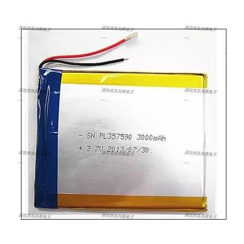 Polymer battery 7 inch tablet computer battery Anson M71 rechargeable battery 3000mAh 357590 Rechargeable Li-ion Cell Rechargeab