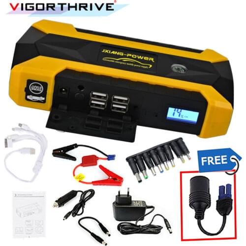Portable Car Vehicle Jump Starter Charger mutifunction Mobile Device Laptop Auto Engine Emergency Battery Pack