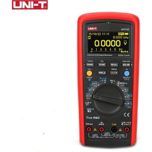 UNI-T UT171C Industrial True RMS Digital Multimeters Admittance/Resistance Tester