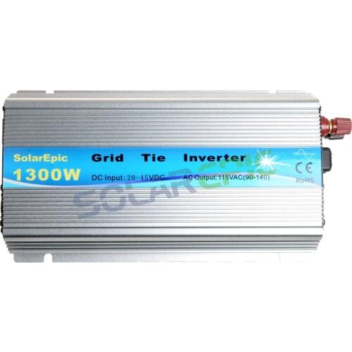 1300W Grid Tie Inverter DC18V/24V/36V to AC110V/220V MPPT Pure Sine Wave Inverter Use For Solar Panel 1300W Solar Inverter