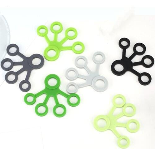 Finger Hand Grip Silicone Strength Trainer for Piano Guitar Finger Tension Training Hand Rehabilitation Exercise Fitness Workout