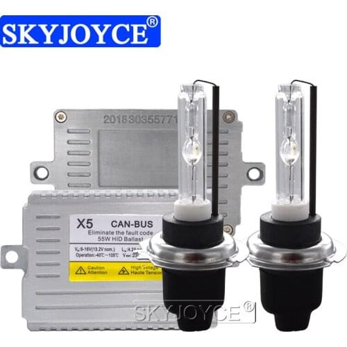 SKYJOYCE AC 55W DLT Canbus Xenon Ballast Kit Cnlight HID Xenon Lamp H1 H3 H7 H11 HB3 D2H HID Conversion Kit 4300K 5000K 6000K