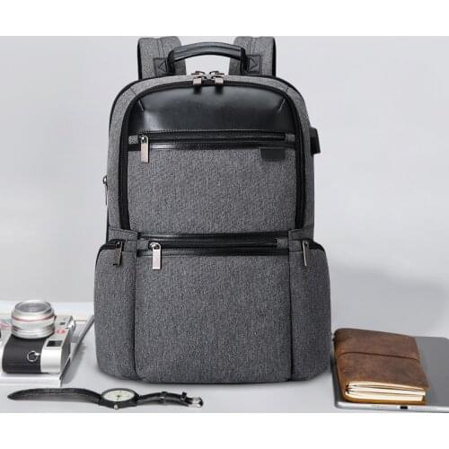 TG 2019 USB Backpack Casual Anti-Theft Expandable Travel Laptop Back Bag Waterproof School Bags High Capacity Zipper Men Women