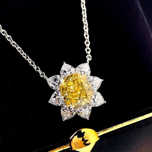 Designer Fashion 925 Sterling Silver Jewelry 3A Cubic Zirconia Party Necklace