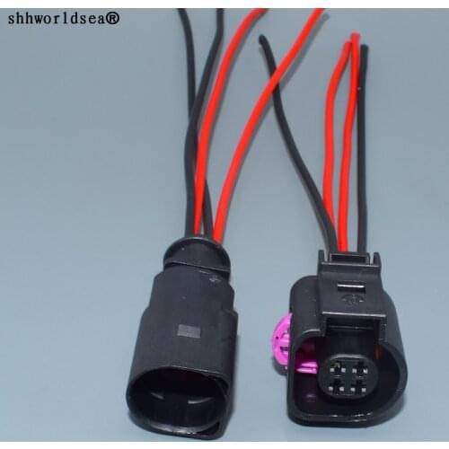 Worldgolden 4pin for VW Audi 1.5mm water temperature sensor plug 4B0973712 auto electric waterproof connector 4B0 973 712