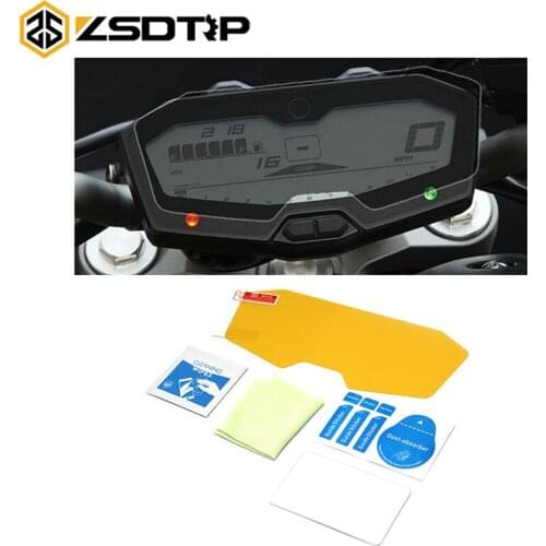 ZSDTRP For Yamaha MT07 FZ07 MT09 FZ09 Kawasaki Z900 Z650 Motorcycle Cluster Scratch Speedometer Film Screen Protector
