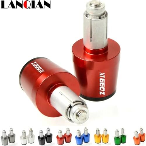 1 Pair CNC Aluminum Motorcycle Handlebar Gear Balanced Plug Slider Caps Cover Grips Ends For Yamaha XT660 XT 660 Z 660Z XT660X