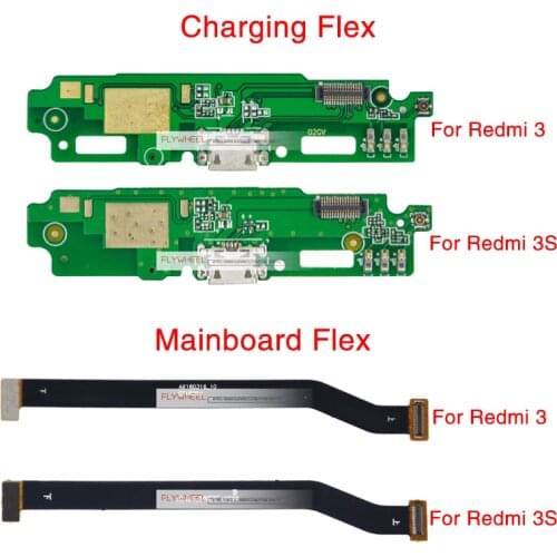 1pcs Charger Charging Port Dock USB Connector Flex Cable For Xiaomi Redmi 3 3S Main Motherboard LCD Display Connector Flex