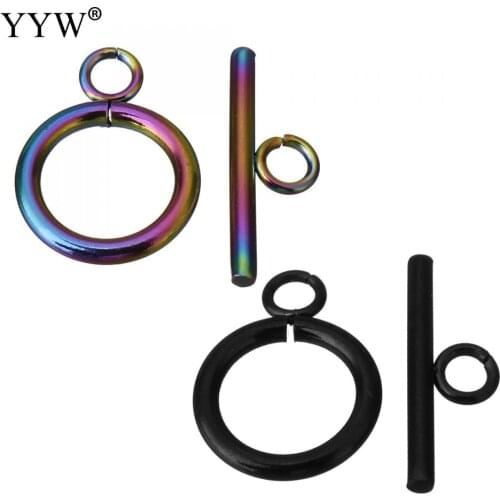 100Sets/Lot Stainless Steel Toggle Clasps for Bracelets Jewelry Making Necklace Diy Connector Hooks Accessories