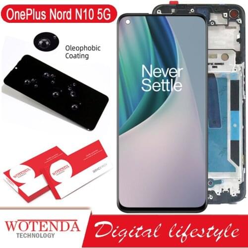 100% Original 6.49'' IPS LCD For OnePlus Nord N10 5G LCD Display Touch Screen Digitizer Assembly For OnePlus Nord N10 BE2029 Mod