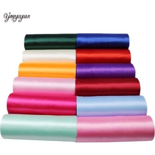25cm Wide 20 Meters/Roll Grosgrain Satin Ribbons for Wedding Chair/Car/Party Decoration Hand DIY Crafts Supplies Sewing