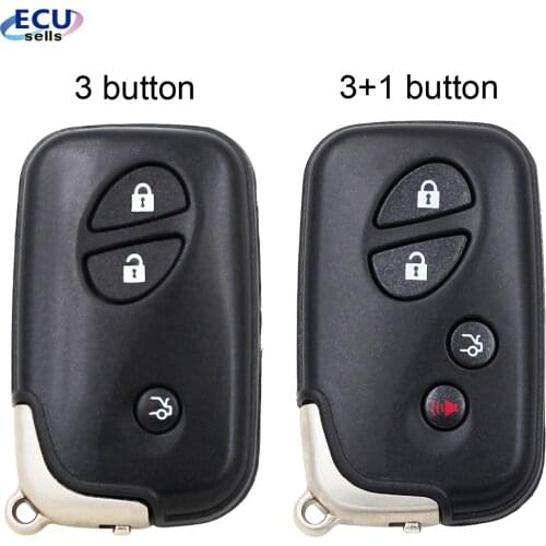 3 / 3+1 Button Smart Remote Key Case Fob Keyless Entry Shell Blank for LEXUS IS250 ES350 GS350 LS460 GS