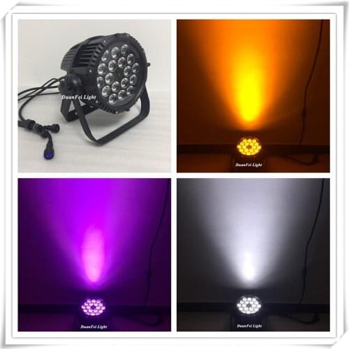 30 pieces 18x18w led par 64 RGBWAUV waterproof ip65 par led uplights outdoor led wash par 18*18W
