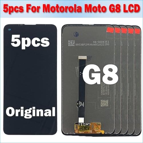 5pcs 100% Original For Motorola moto G8 LCD Display Touch Screen XT2045-1 XT2045-2 XT2045-5 Digiziter Assembly For Moto G8 lcd