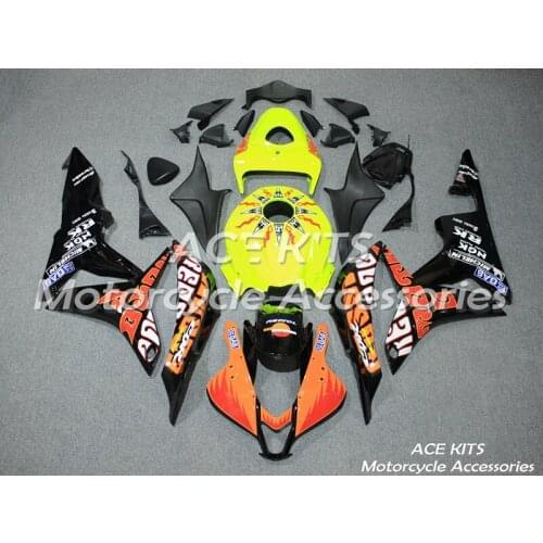 ACE KITS New ABS Injection Fairings Kit Fit For HONDA CBR600F5 2007 2008 CBR600F5 07 08 Yellow Blue F92