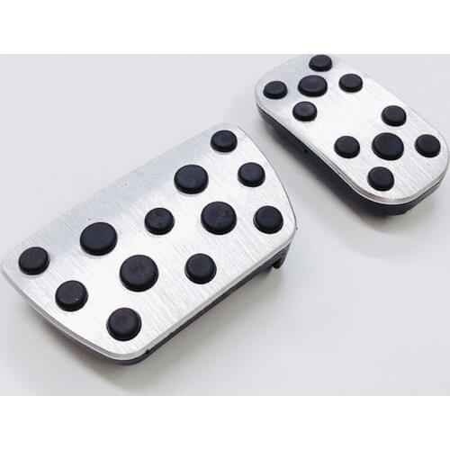 Aluminum Car Foot Fuel Pedals Accelerator Brake Pedal Pad Covers For Toyota Land Cruiser Prado 150 2010-2016 2017 2018 2019 2020