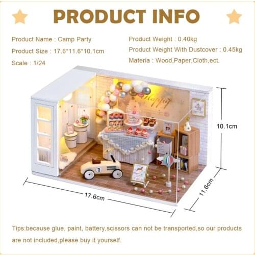 DIY Doll House Wooden Doll Houses Miniature Dollhouse With Furniture Kit LED Toys for children Birthday Christmas Gift QT10